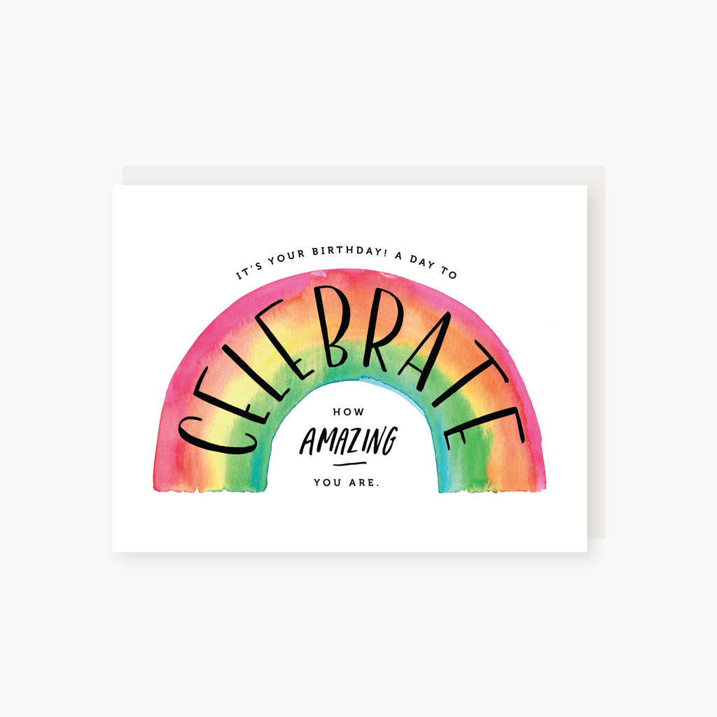rainbow birthday celebration