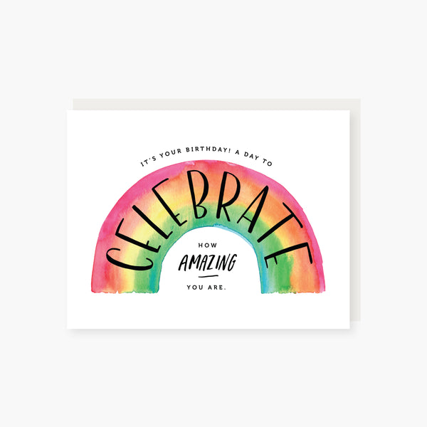 rainbow birthday celebration