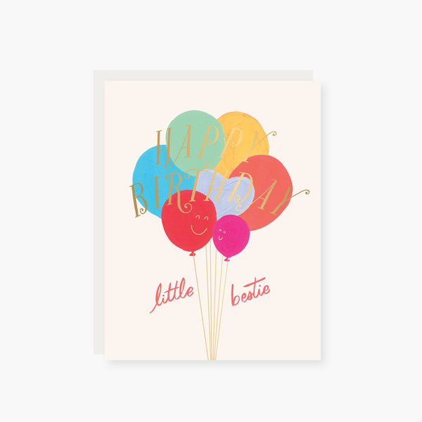 2021 Co. x Holiday Junkie little bestie foil birthday card