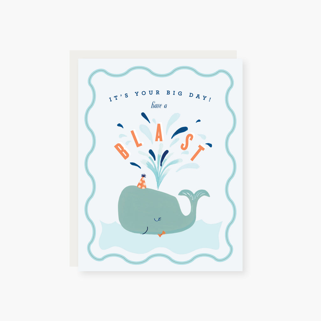 Have a Blast Little Whale Birthday Card