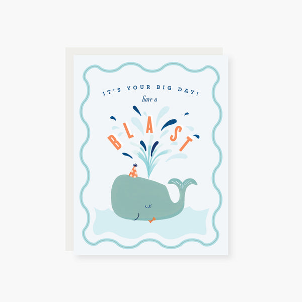 Have a Blast Little Whale Birthday Card