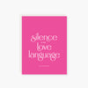 2021 Co. x Holiday Junkie silence is my love language love card