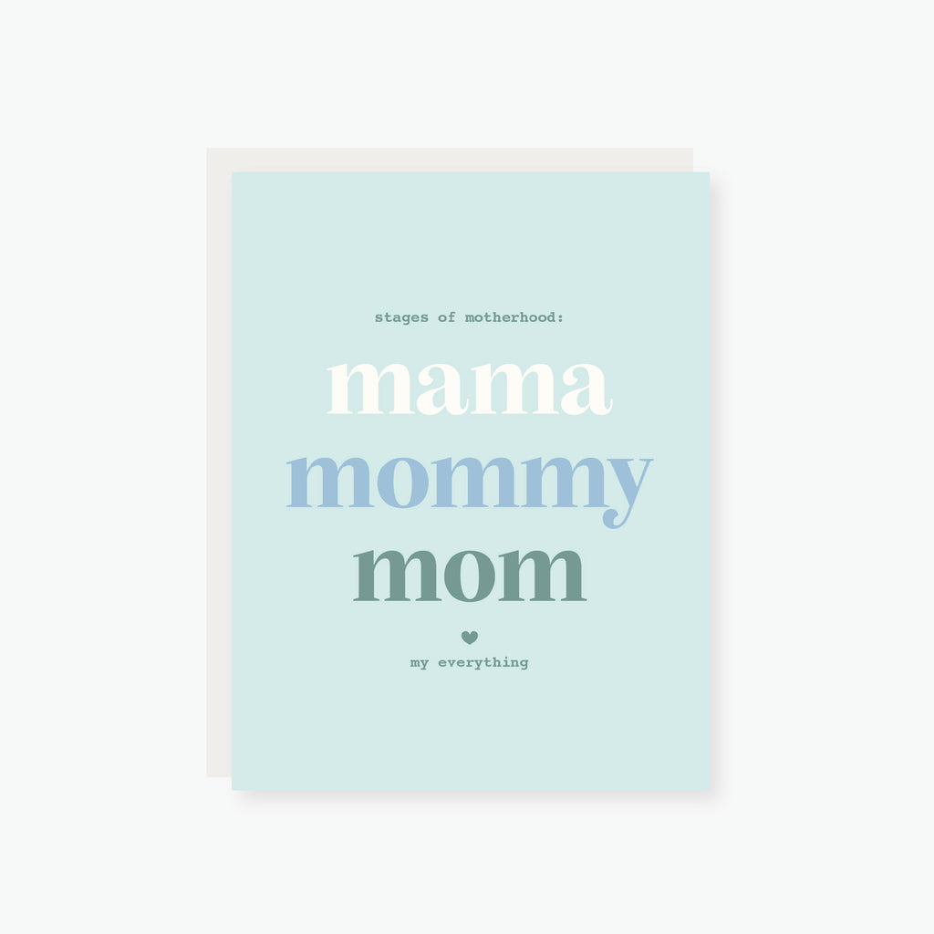 2021 Co. x Holiday Junkie Stages of Motherhood Mother's Day Card