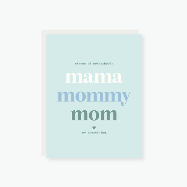 2021 Co. x Holiday Junkie Stages of Motherhood Mother's Day Card