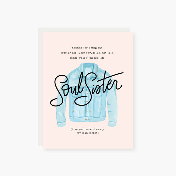 soul sister friendship card