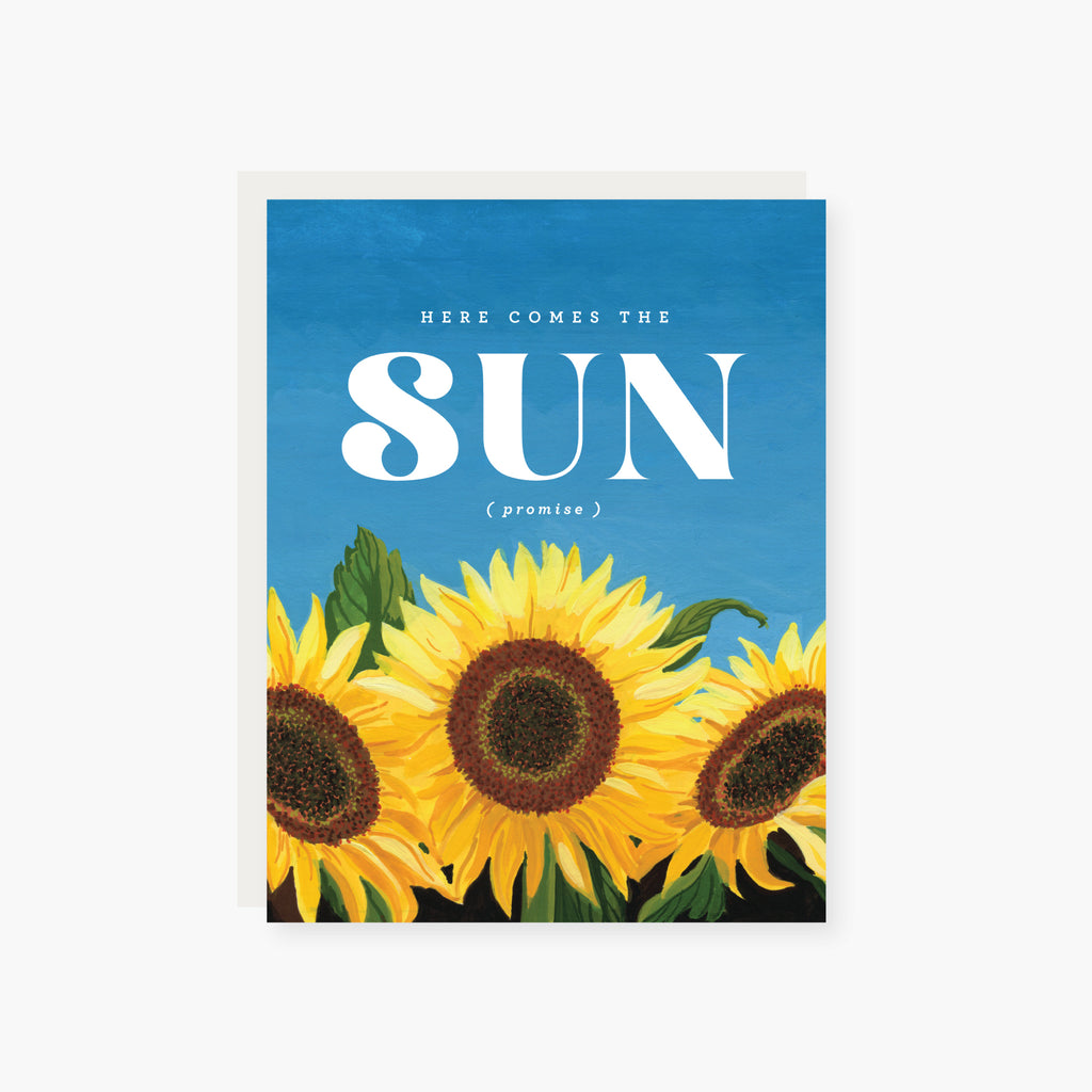 Here comes the Sun encouragement card