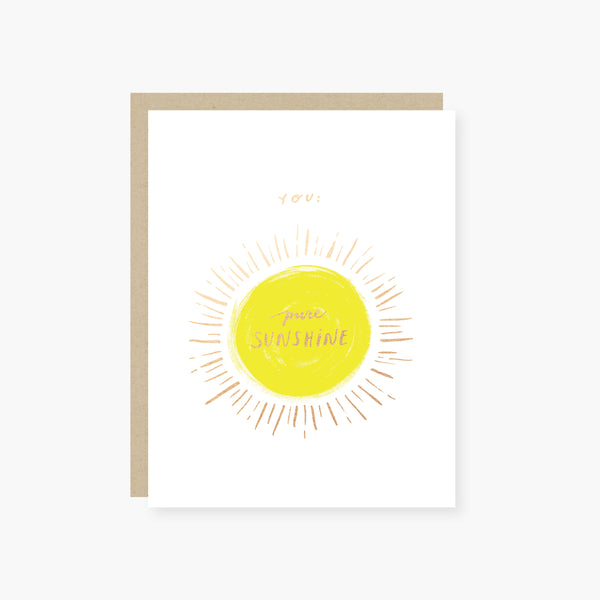 You: Pure Sunshine Friendship Card