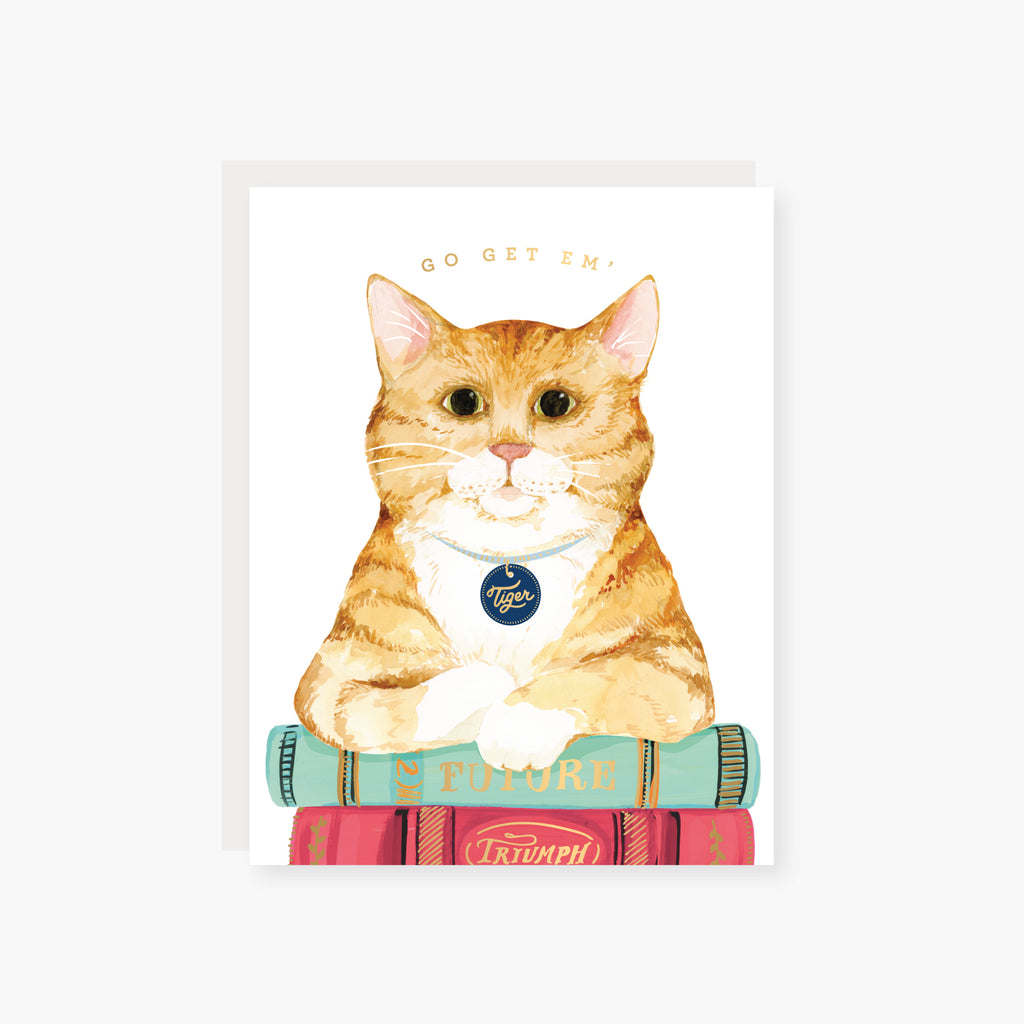 Go Get Em' Tiger encouragement card