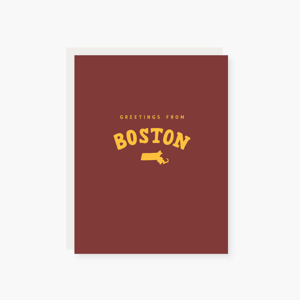 Boston Icons Greeting Card