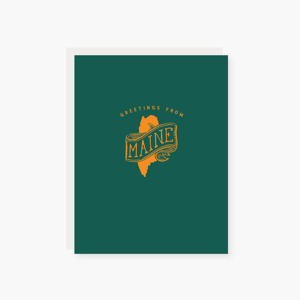 Maine Icons Greeting Card