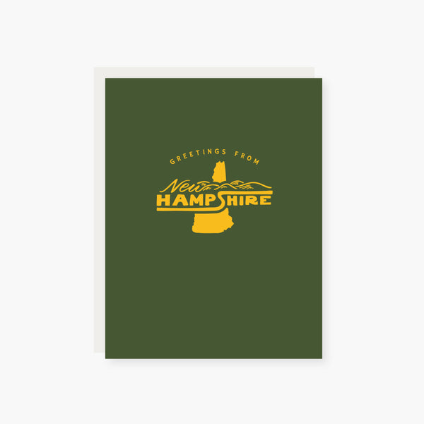New Hampshire Icons Greeting Card