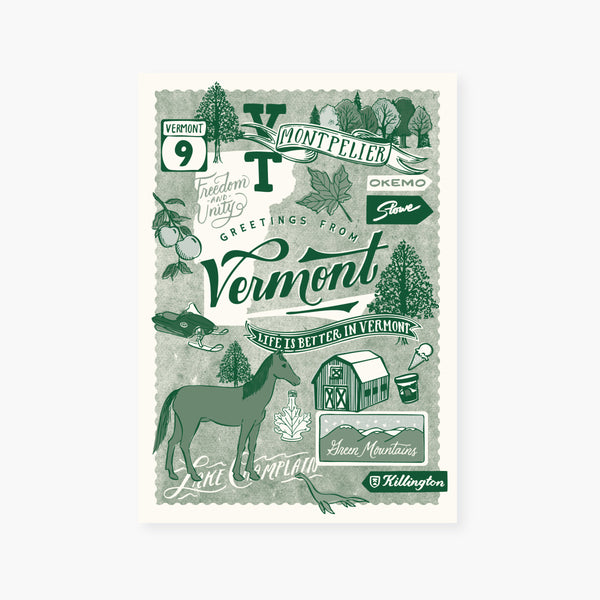 Vermont Icons Postcard