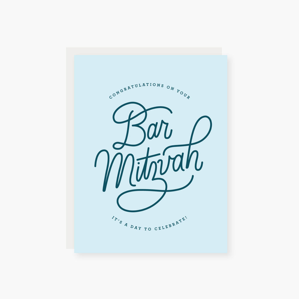 congratulations on your bar mitzvah card