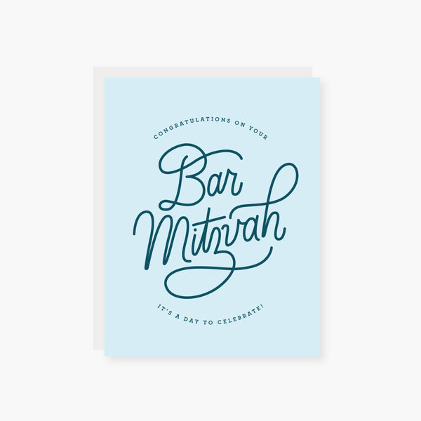 congratulations on your bar mitzvah card