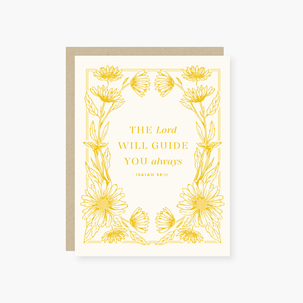 The Lord will Guide you Always Religious Card