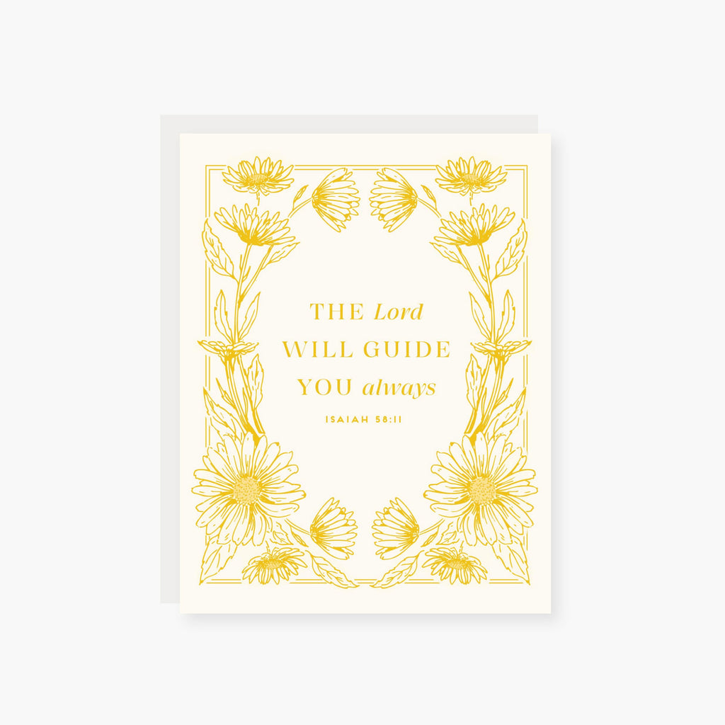 The Lord will Guide you Always Religious Card
