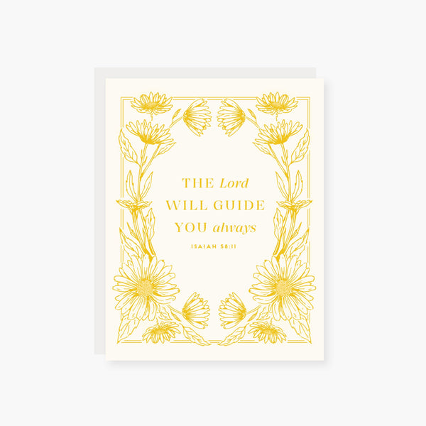 The Lord will Guide you Always Religious Card