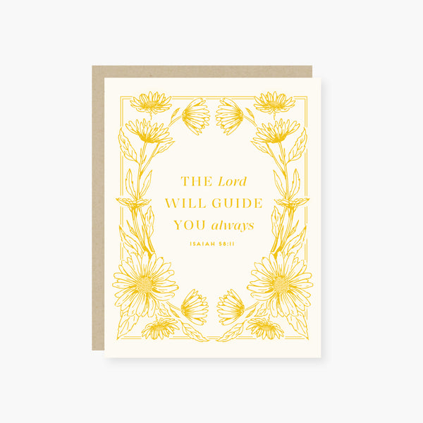 The Lord will Guide you Always Religious Card