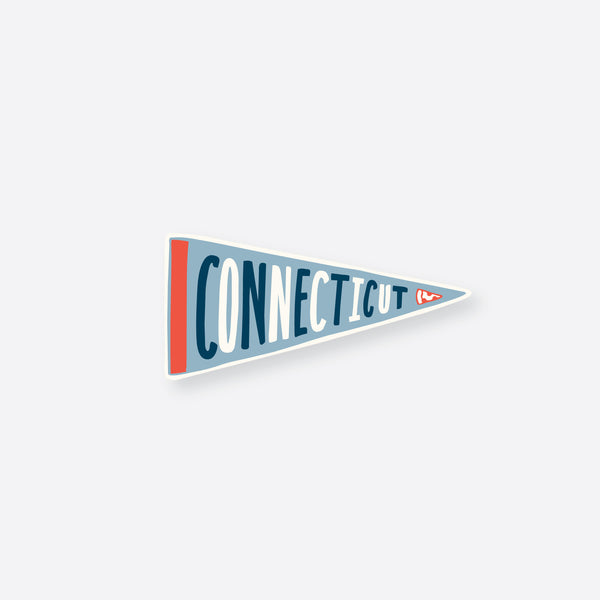 Connecticut Icons Pennant Sticker