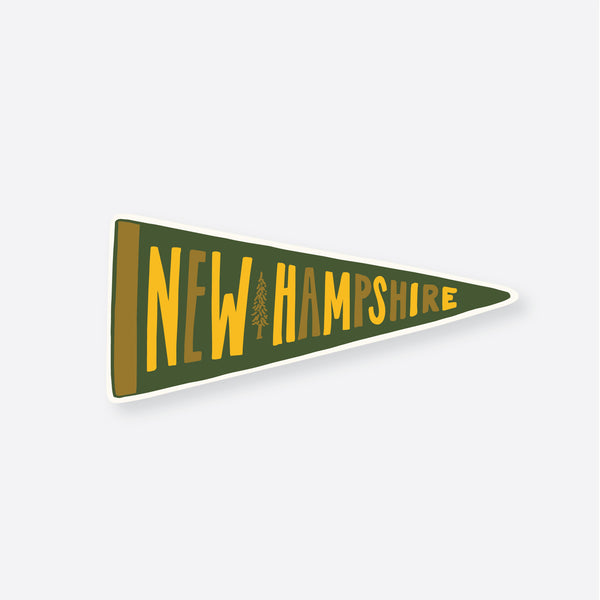 New Hampshire Icons Pennant Sticker
