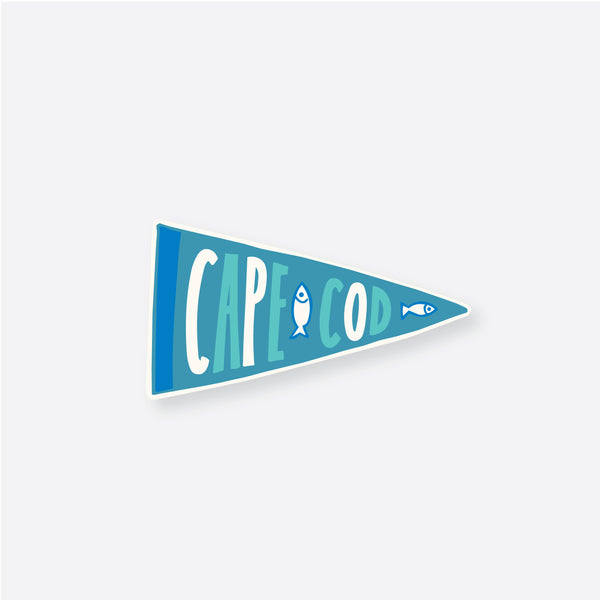 Cape Cod Icons Pennant Sticker