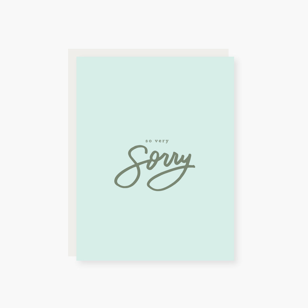 so very sorry empathy, apology card