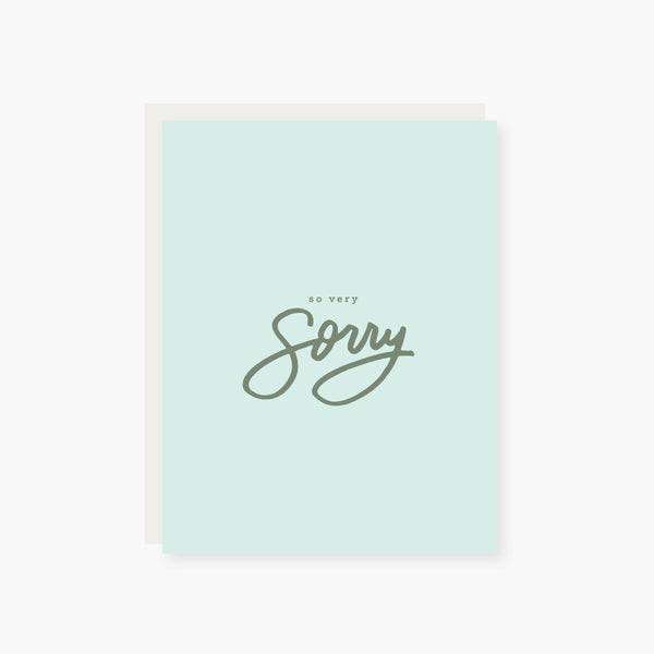 so very sorry empathy, apology card