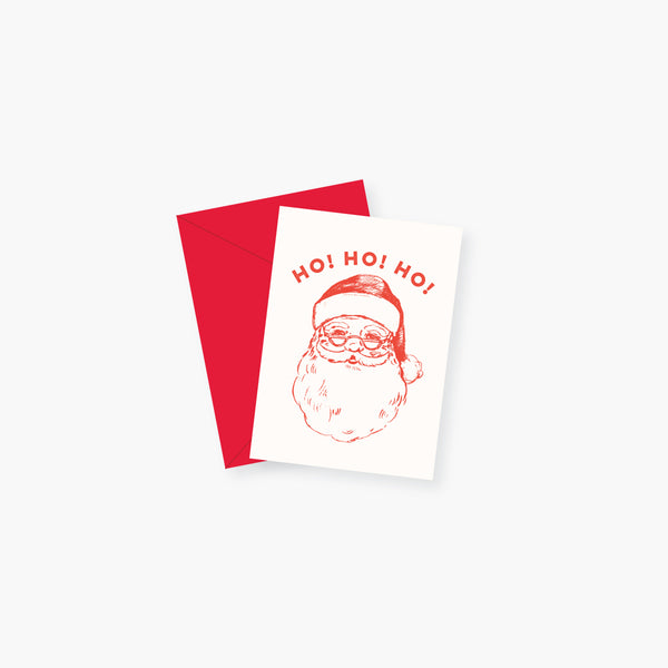 Ho Ho Ho Santa Holiday Enclosure Card