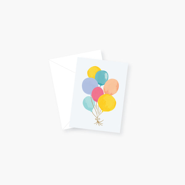 Birthday Balloons Enclosure Card