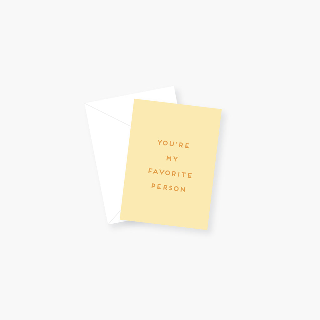 My Favorite Person Enclosure Card