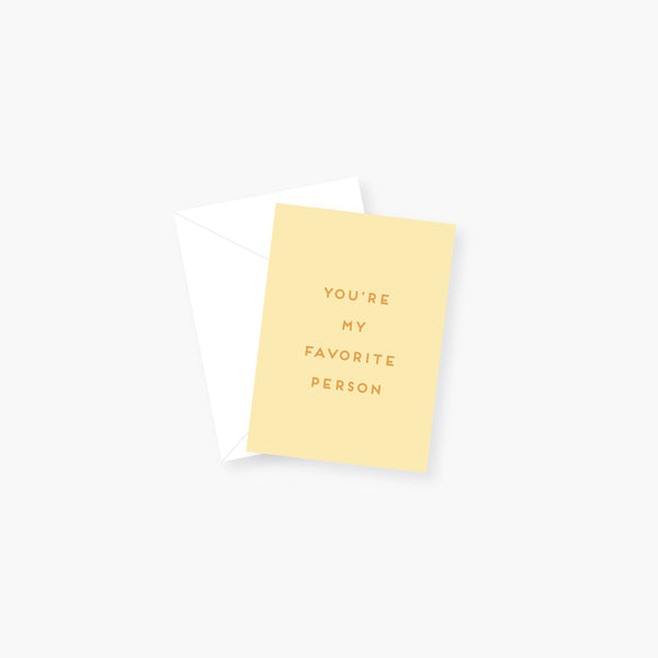 My Favorite Person Enclosure Card