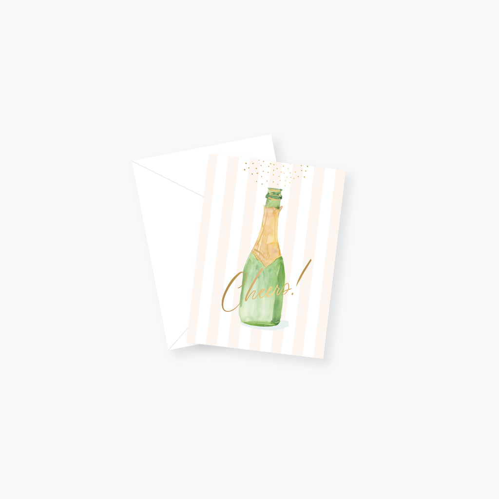 Cheers Champagne Enclosure Card