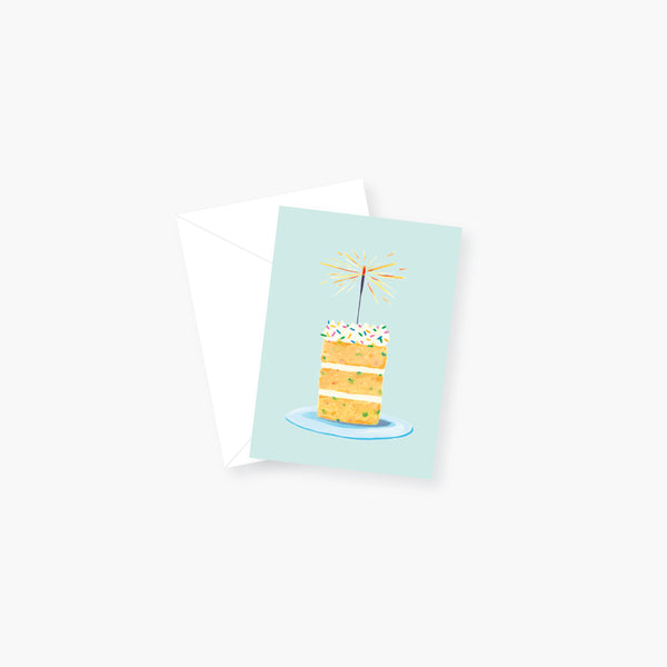 Sparkler Cake Enclosure Card