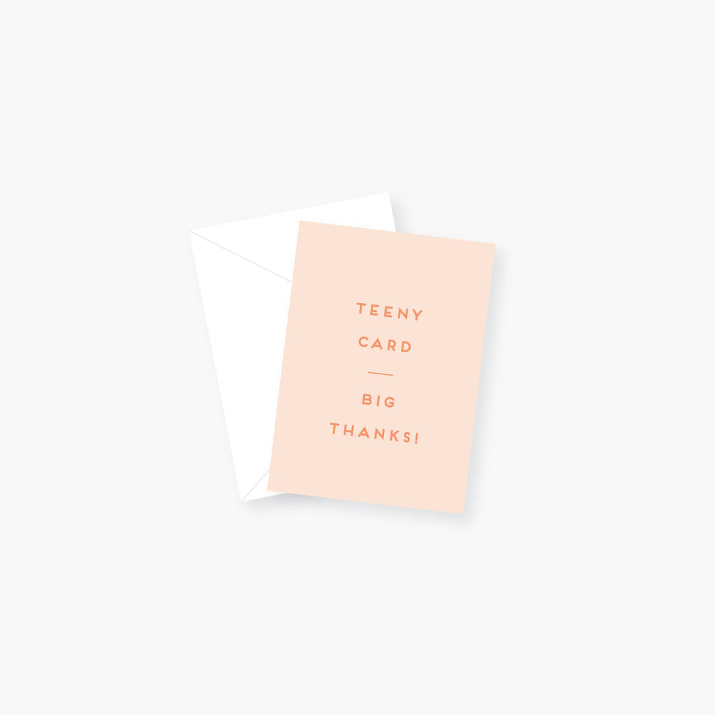 Teeny Card Big Thanks Enclosure Card
