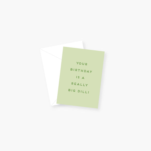 2021 Co. x Holiday Junkie Big Dill Birthday Enclosure Card