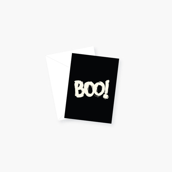Boo! Halloween enclosure card