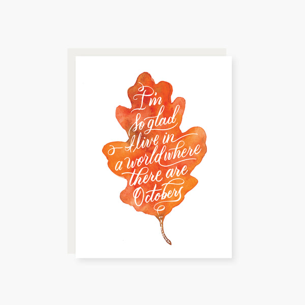 Octobers Leaf Fall Card
