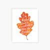Octobers Leaf Fall Card