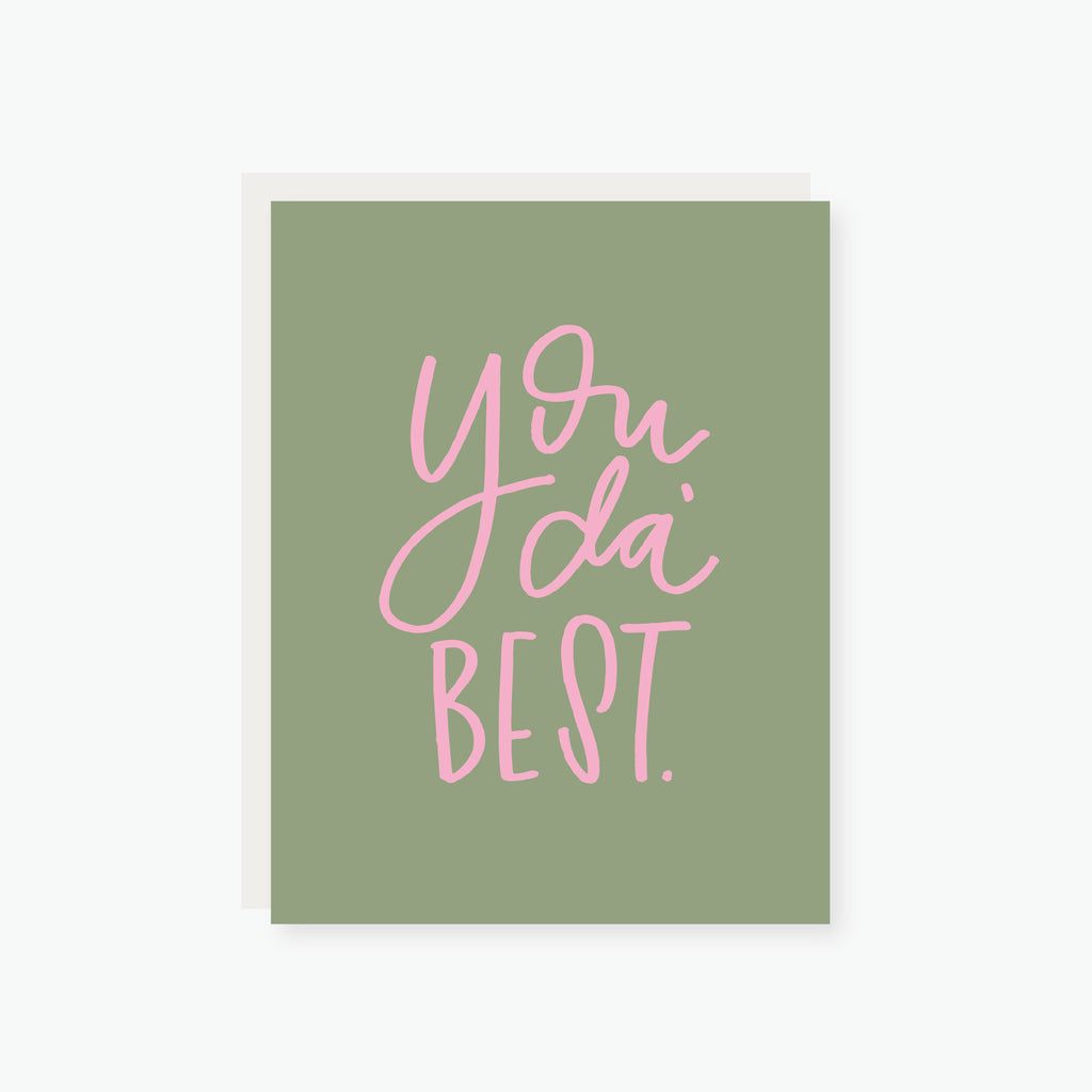 you da' best thank you card