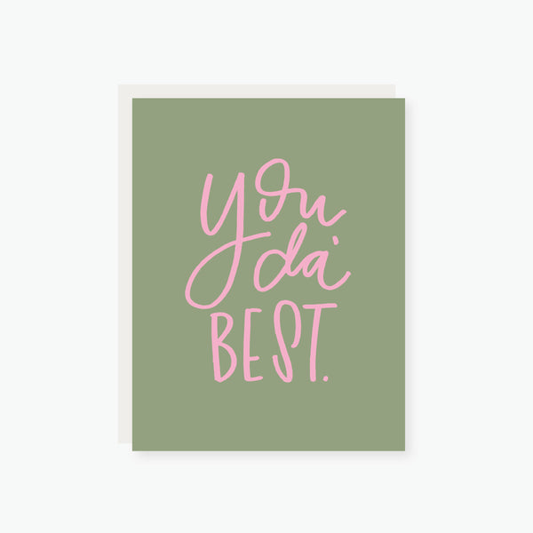 you da' best thank you card