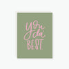 you da' best thank you card