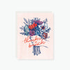 thanks a bunch florals thank you card