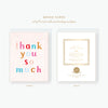 painted letters thank you card
