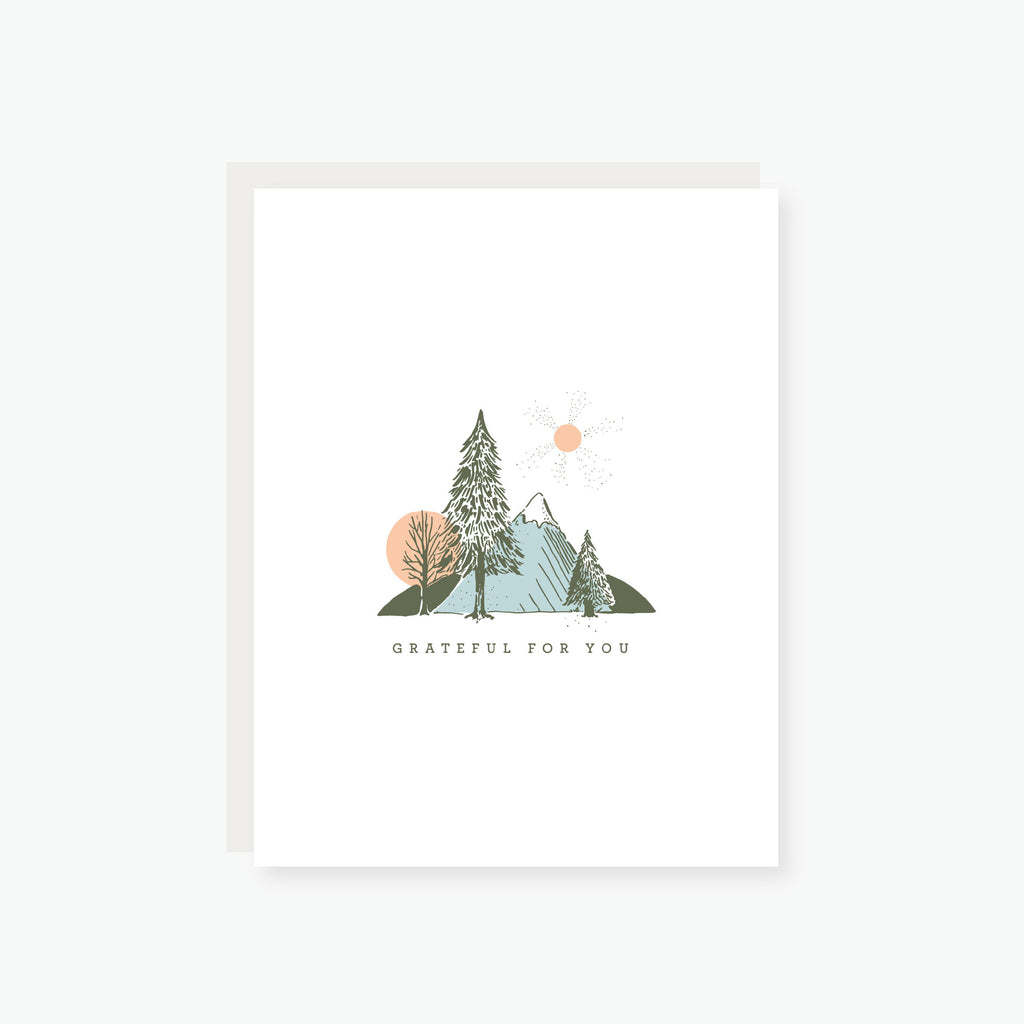 Grateful for you Thank You Card