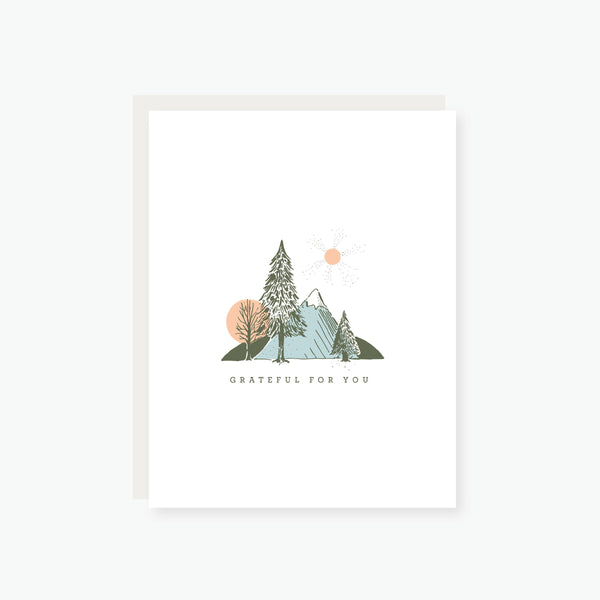 Grateful for you Thank You Card