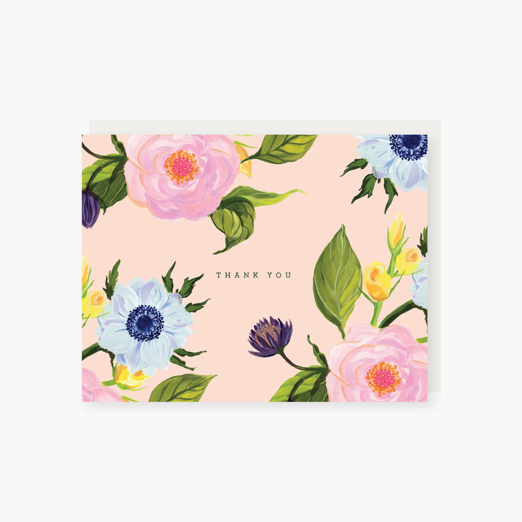 garden floral Thank You Card