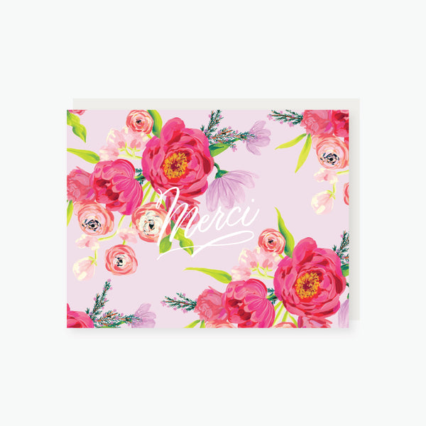 merci bright floral thank you