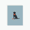 You are the best! Black Lab Thank You Card