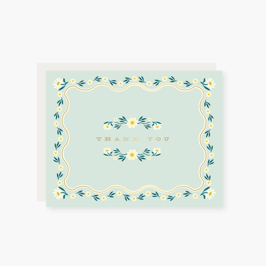 Daisy Thank you card