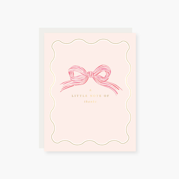 Big Bow Thank you card